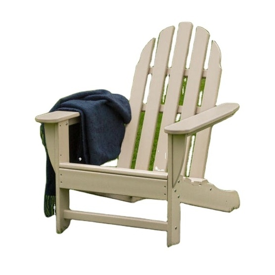 Eco-friendly Poly Lumber Furniture Folding HDPE Plastic Adirondack Chair