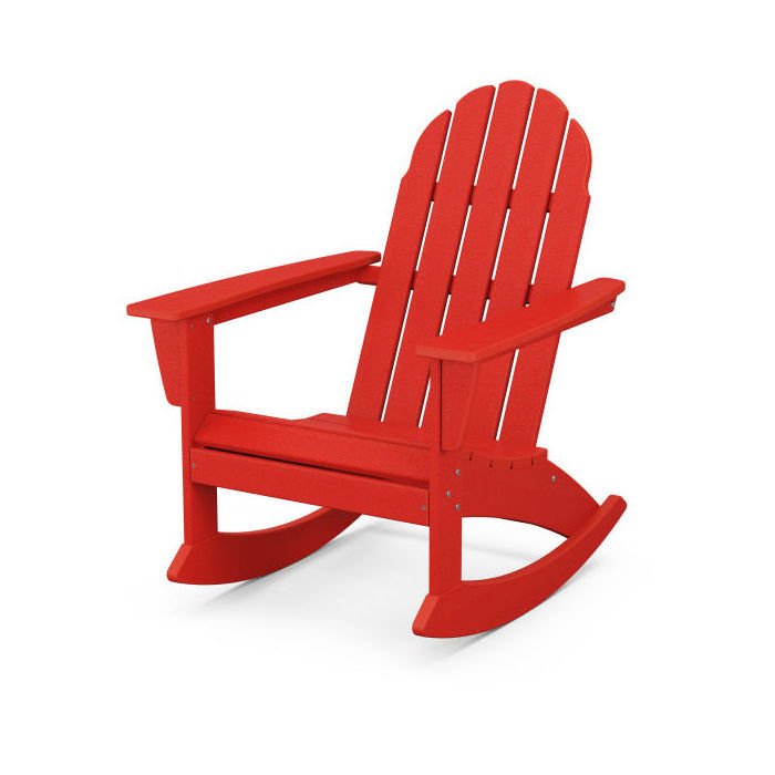 Easy Maintenance Rocking Adirondack Resin Outdoor Furniture Porch Rocking Chair