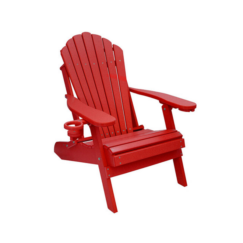 Beach Patio Chair Outdoor Furniture HDPE Adirondack Chair with Built in Ottoman