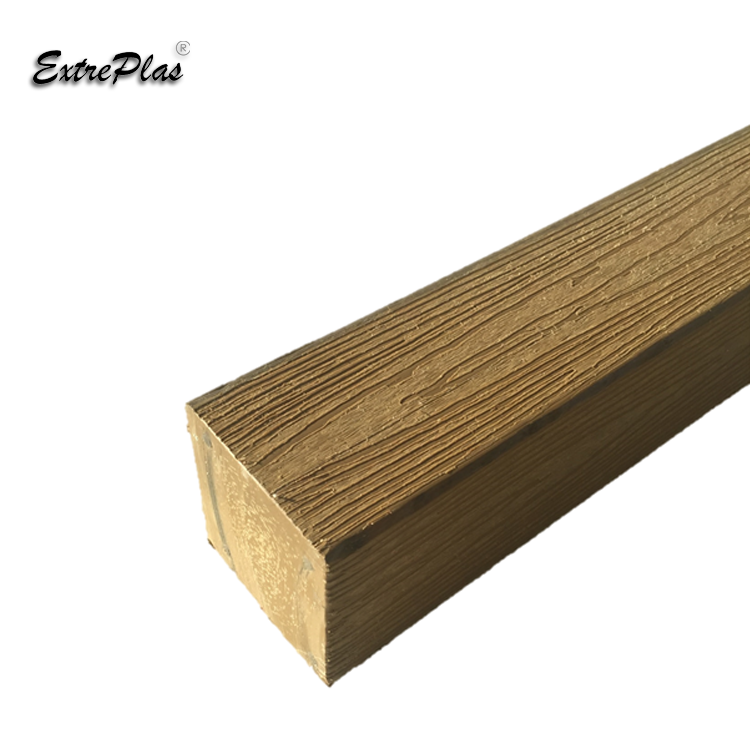 High Faux Wood Grain HDPE Plastic Plywood Lumber 100% Recycled PE Beam Lumber for Outdoor Furniture and Decks