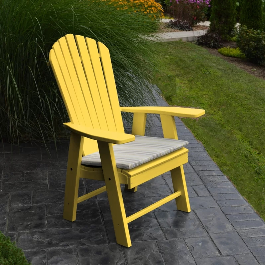 Adirondack Chair with Cup Holder Weather Resistant 1 Chair Patio Plastic Adirondack Chair for Lawn Garden Backyard