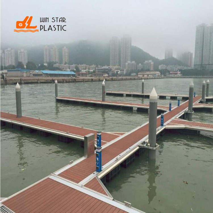 Eco Friendly floating bridge with deck plastic outdoor floating deck