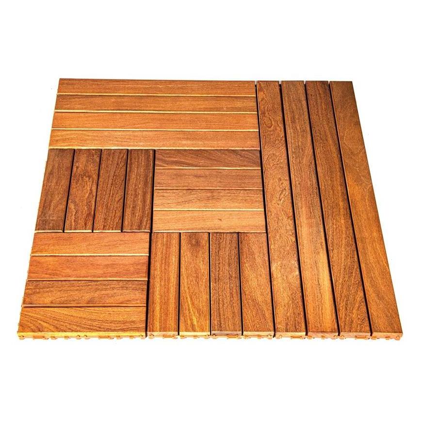 New Arrival Wooden Deck Tiles- Wood Tile Flooring for Outdoor Flooring Garden Pavement  Patio