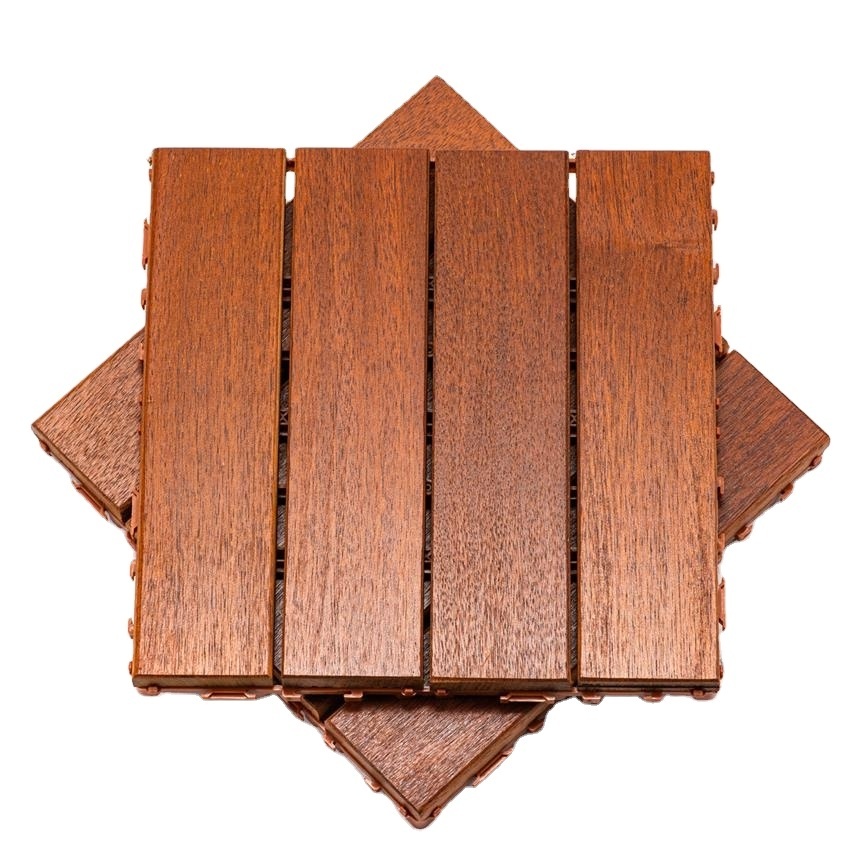 New Arrival Wooden Deck Tiles- Wood Tile Flooring for Outdoor Flooring Garden Pavement  Patio