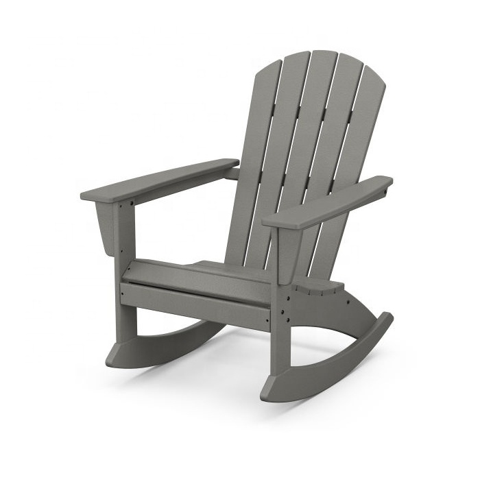 Easy Maintenance Rocking Adirondack Resin Outdoor Furniture Porch Rocking Chair