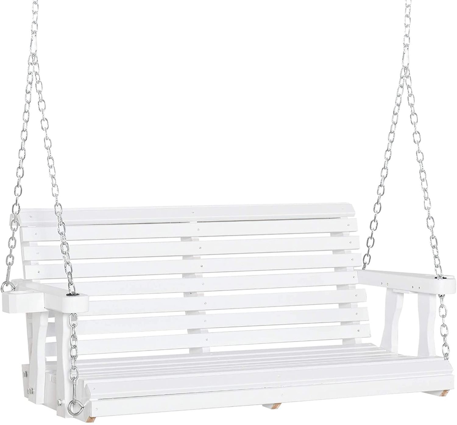 HDPE Poly Lumber Leisure Porch Hanging Bench Swing with Hanging Chains