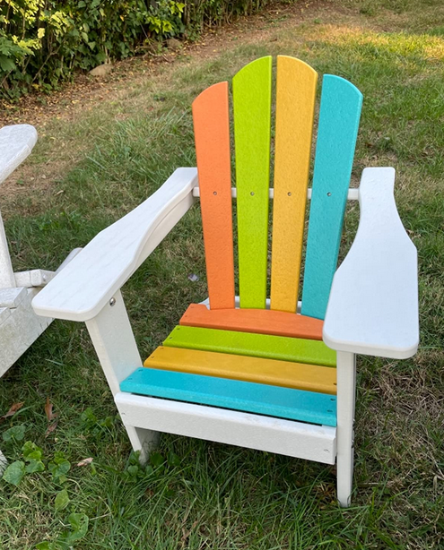 Resin Muskoka Modern Wood Poly Plastic HDPE Kid's Adirondack Chair