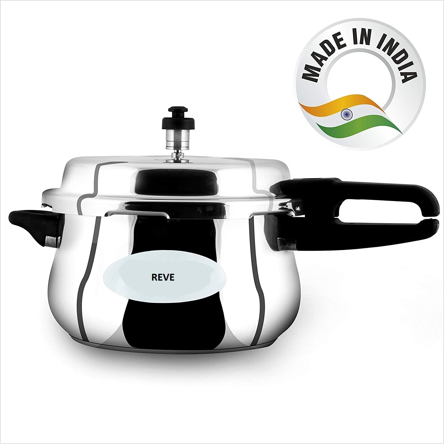 REVE Food Grade 5.5 Ltr  Stainless Steel Outer Lid Pressure Cooker