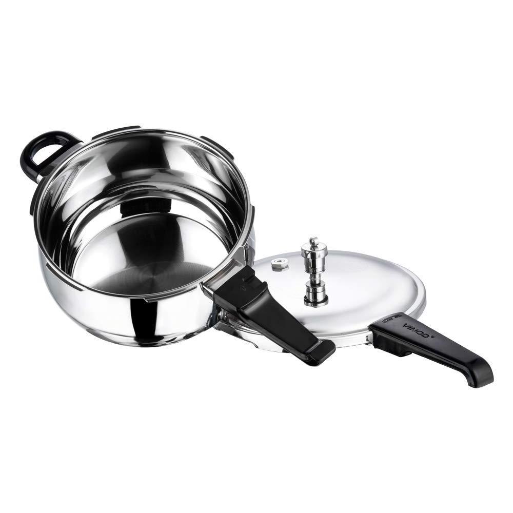 REVE 18/8 Stainless Steel Splendid Plus Pressure Cooker -3.5 Ltr (Induction Friendly)