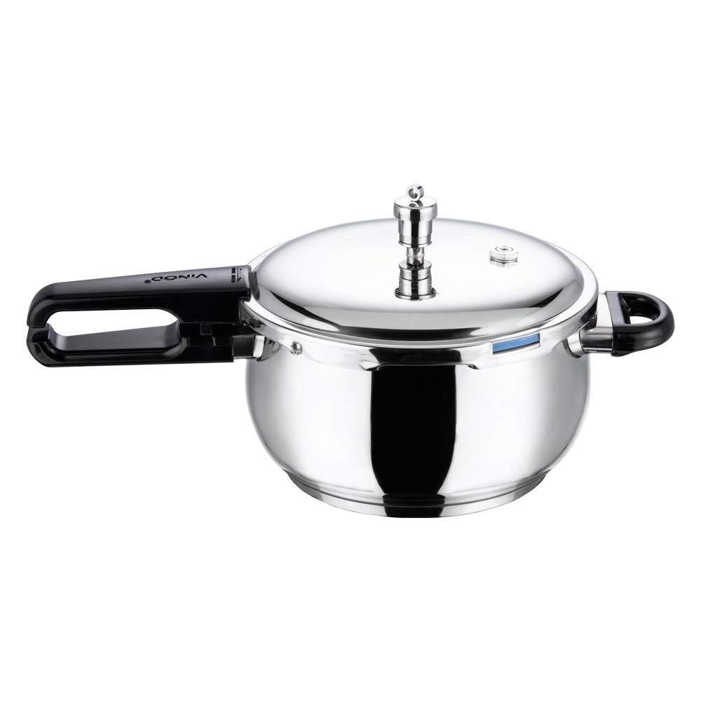 REVE 18/8 Stainless Steel Splendid Plus Pressure Cooker -3.5 Ltr (Induction Friendly)