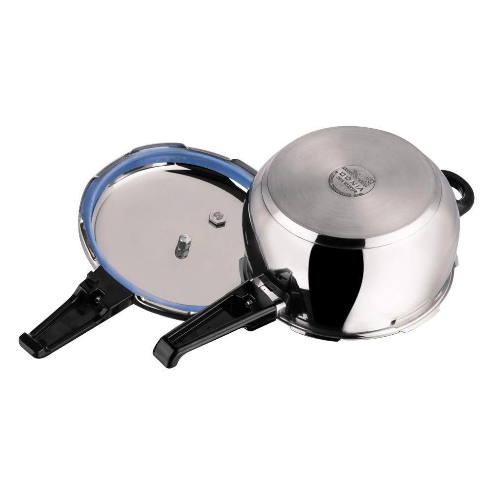 REVE 18/8 Stainless Steel Splendid Plus Pressure Cooker -3.5 Ltr (Induction Friendly)