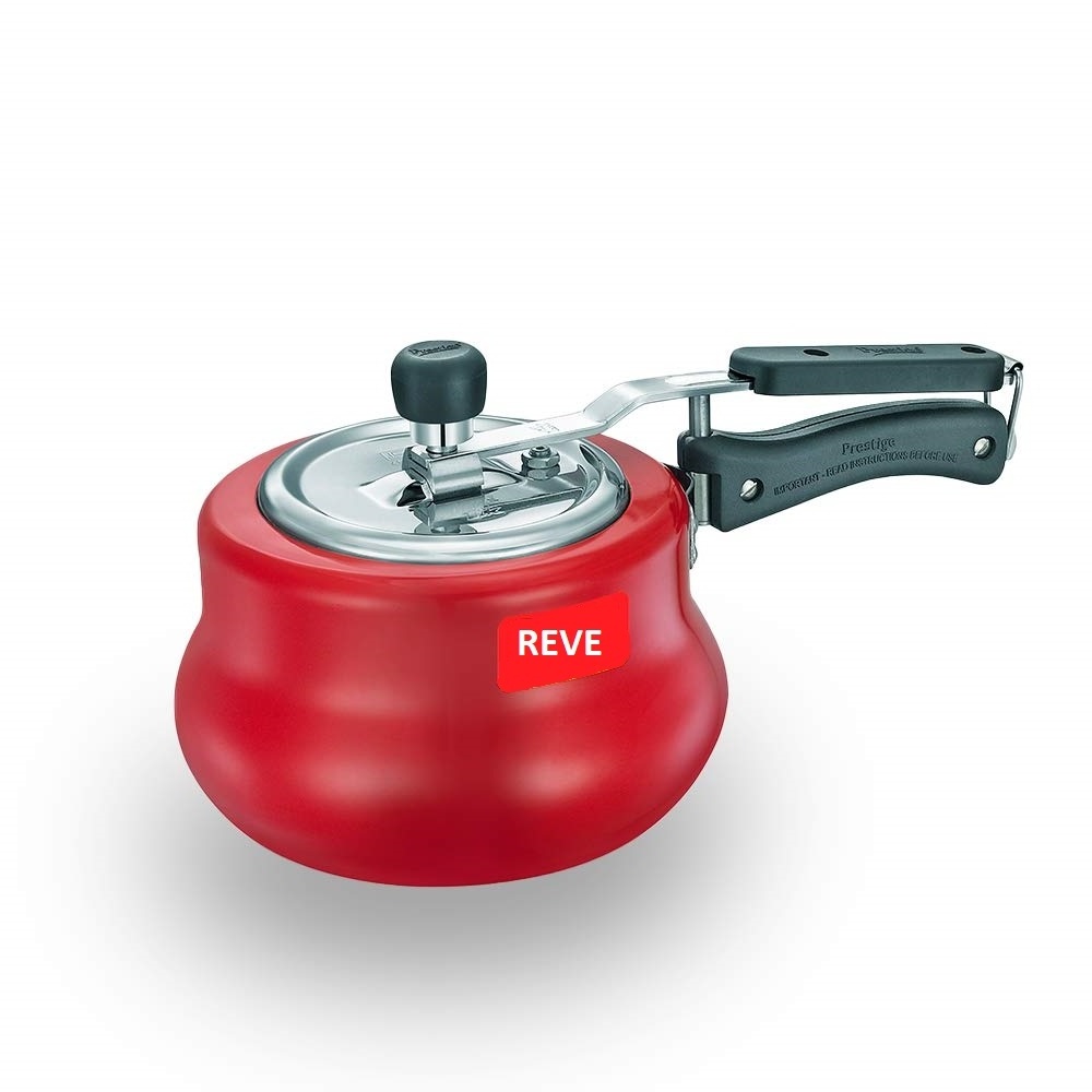 REVE Huge Demand Red Handi Pressure Cooker | Deep lid for Spillage Control Aluminum Pressure Cookers - 3Ltr | Cooker for Sale