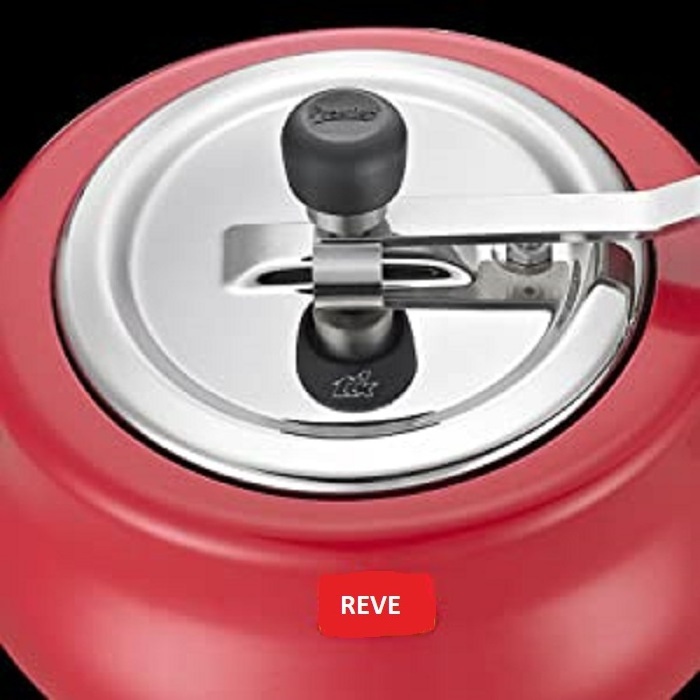 REVE Huge Demand Red Handi Pressure Cooker | Deep lid for Spillage Control Aluminum Pressure Cookers - 3Ltr | Cooker for Sale