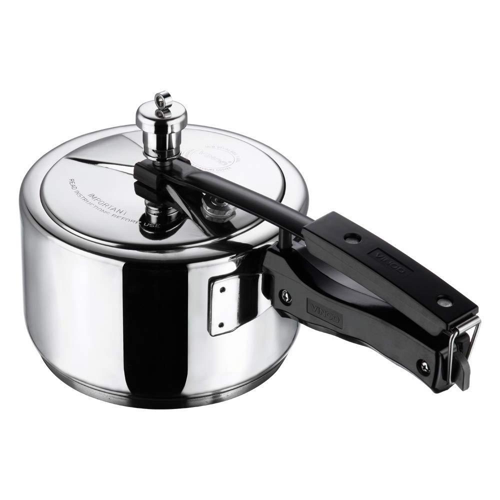 REVE Stainless Steel Inner Lid Pressure Cooker -3 Ltr (Induction Friendly)