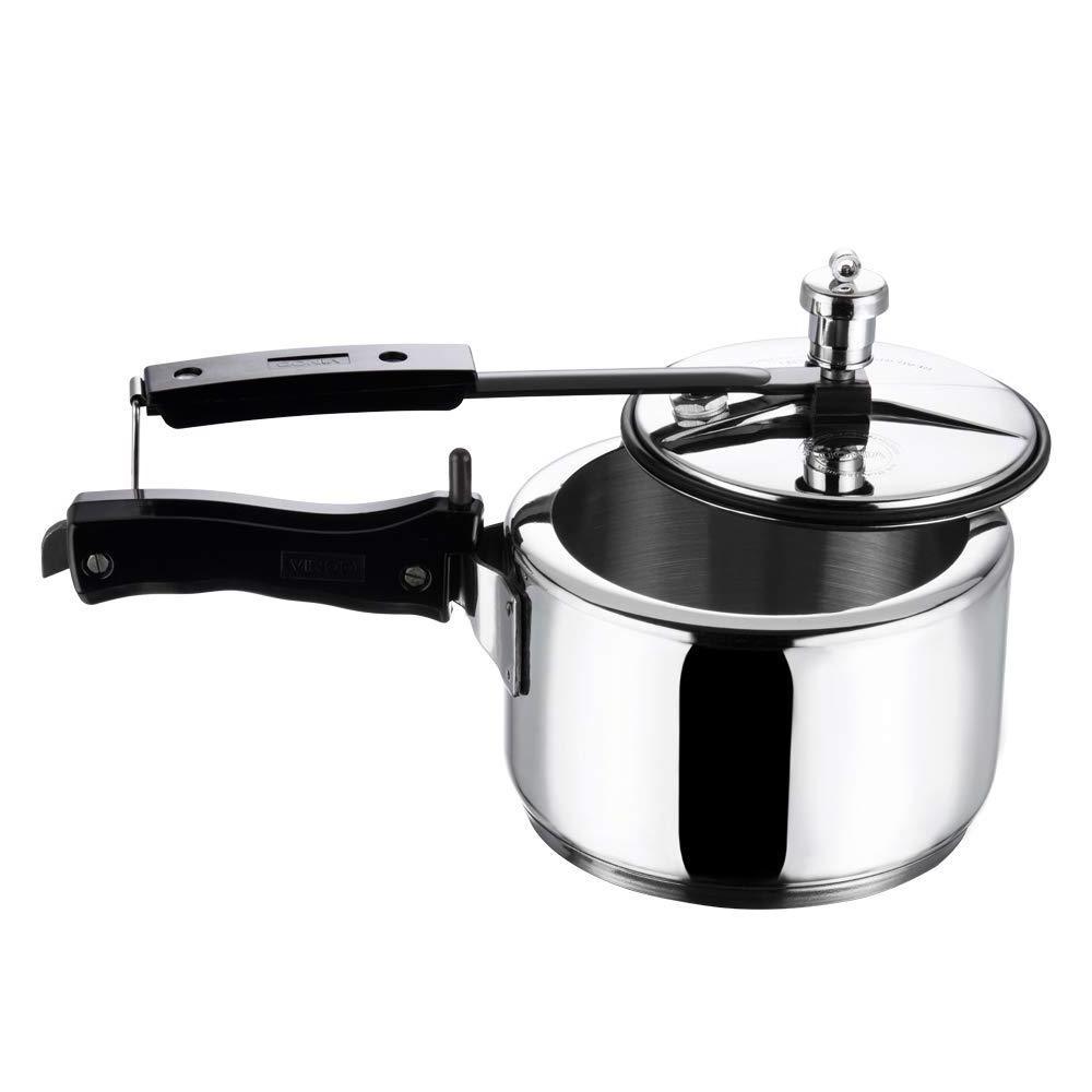 REVE Stainless Steel Inner Lid Pressure Cooker -3 Ltr (Induction Friendly)