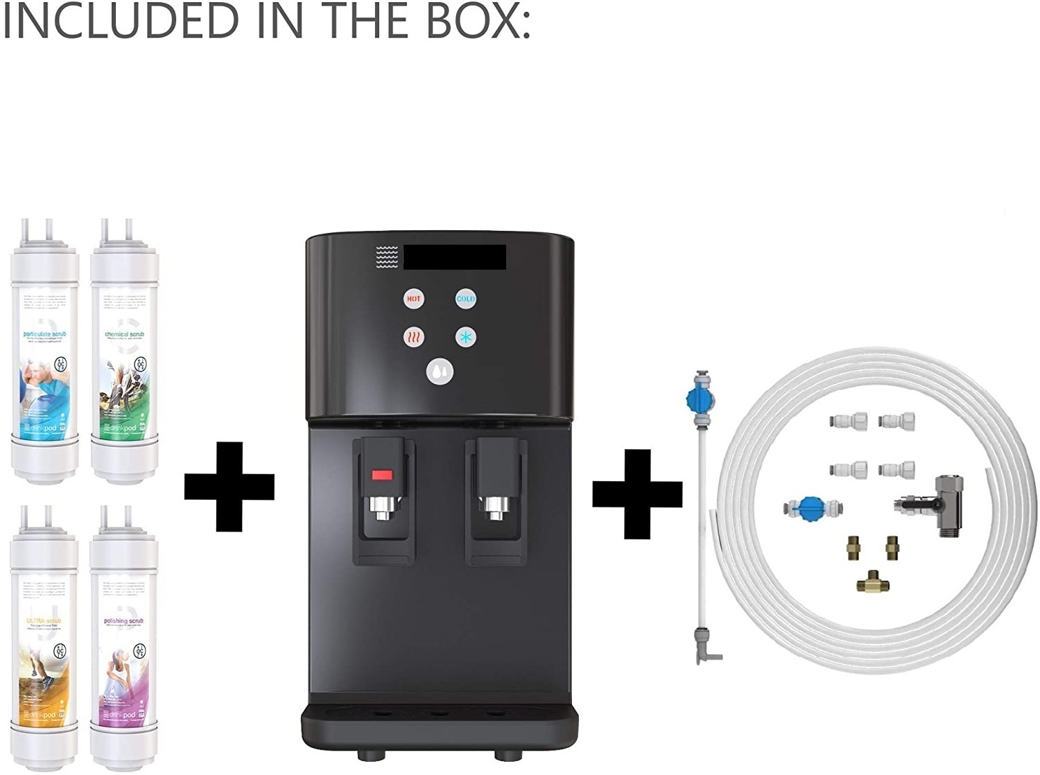 REVE Bottleless Water Cooler Countertop Water Dispenser Hot & Cold Modes For Offices and Homes