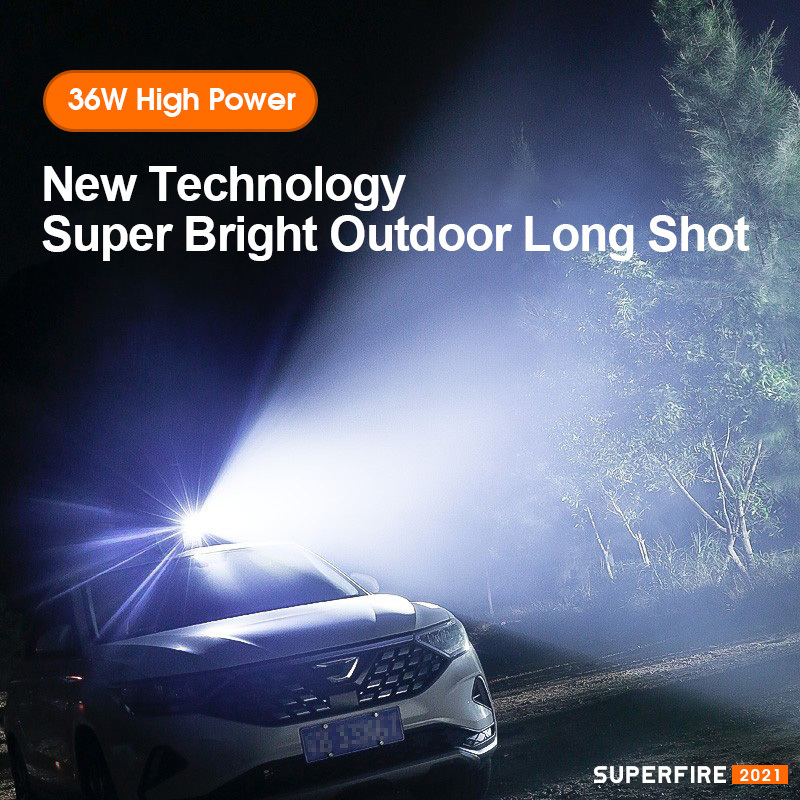 Oem High Quality 5 Modes Camping Hiking High Power Flashlight Rechargeable