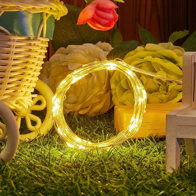 Solar String Light Outdoor Waterproof 100 LED Warm Lights Landscape Fairy Bulb for Garden Wedding Party Yard Christmas