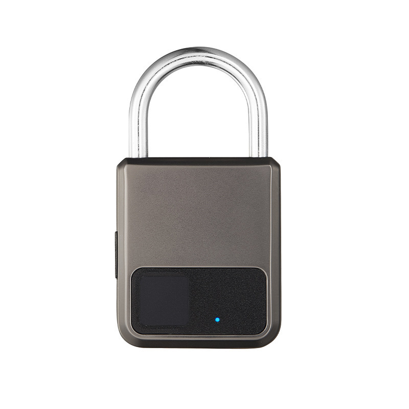 electronic zinc alloy intelligent small padlock luggage backpack USB rechargeable waterproof biometric fingerprint padlock