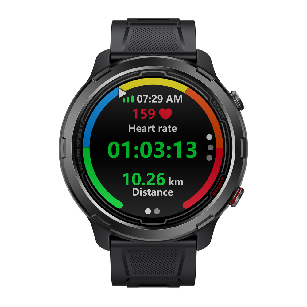 Zeblaze Stratos 2 Lite Outdoor GPS Smart Watch Built in GPS Multiple Sport Modes Compass 24H Health Tracking 5 ATM Watch