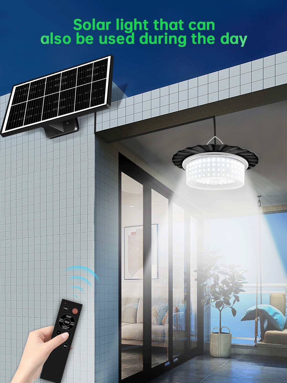 Solar Shed Barn Light Indoor Outdoor 244 Led light 5 Modes Solar Motion Sensor Light With Remote home