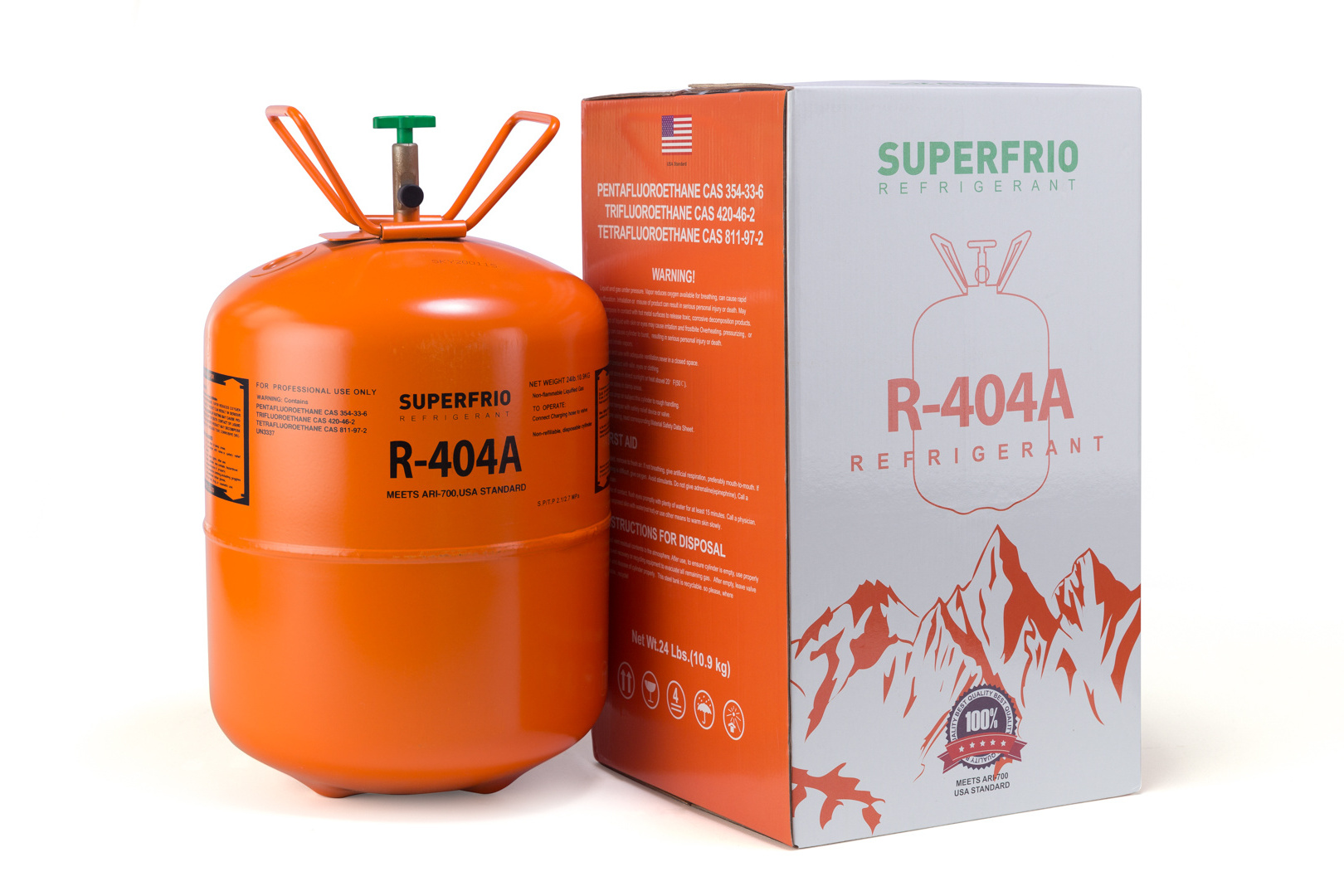 R404A refrigerant  factory  guaranteed quality pure r404a refrigerant gas