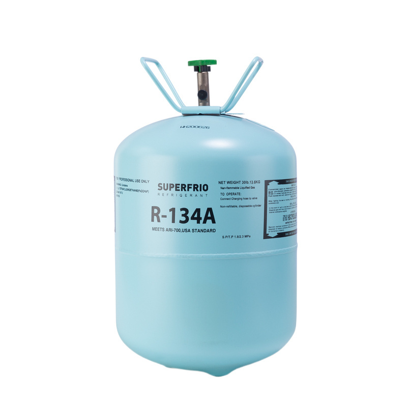 13.6kg 30lb r134 purity >99.9% 134a gas refrigerant gas r134a for auto AC airconditioner