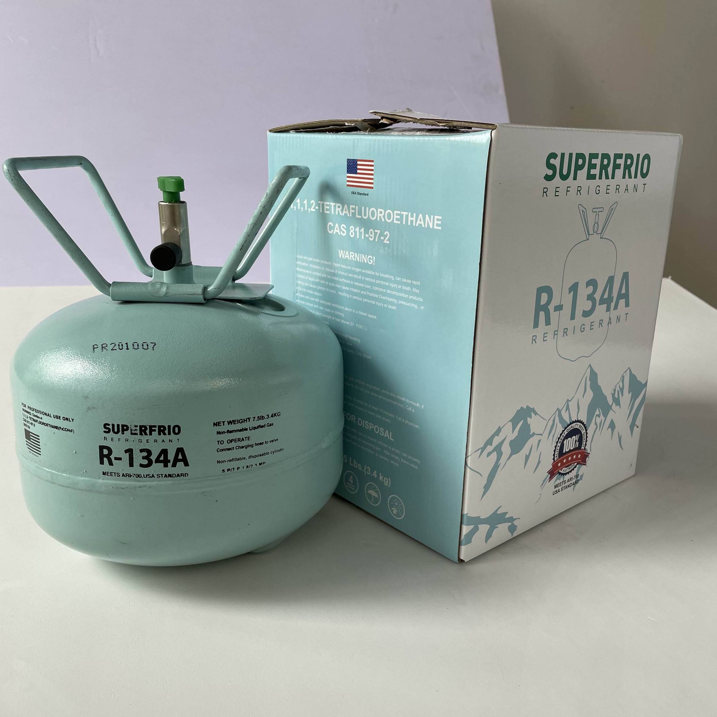 R22A R438A with purity 99.99% gas  r134a refrigerant gas