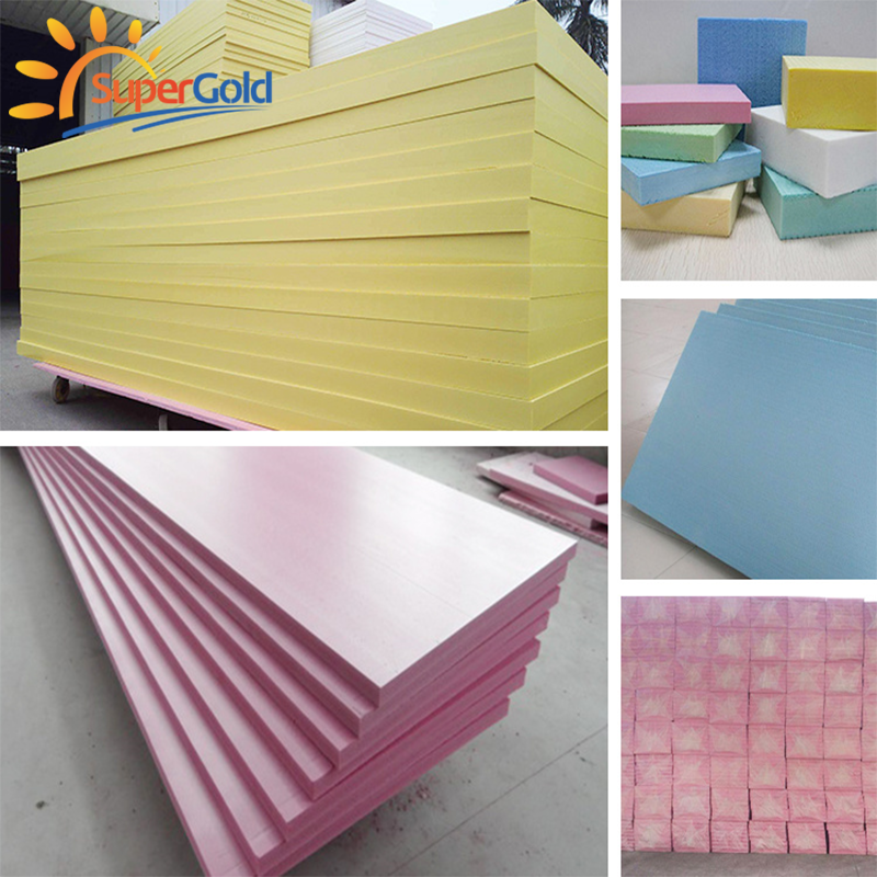 SuperGold xps foam board 40mm thick high density extruded polystyrene foam board xps insulation panel