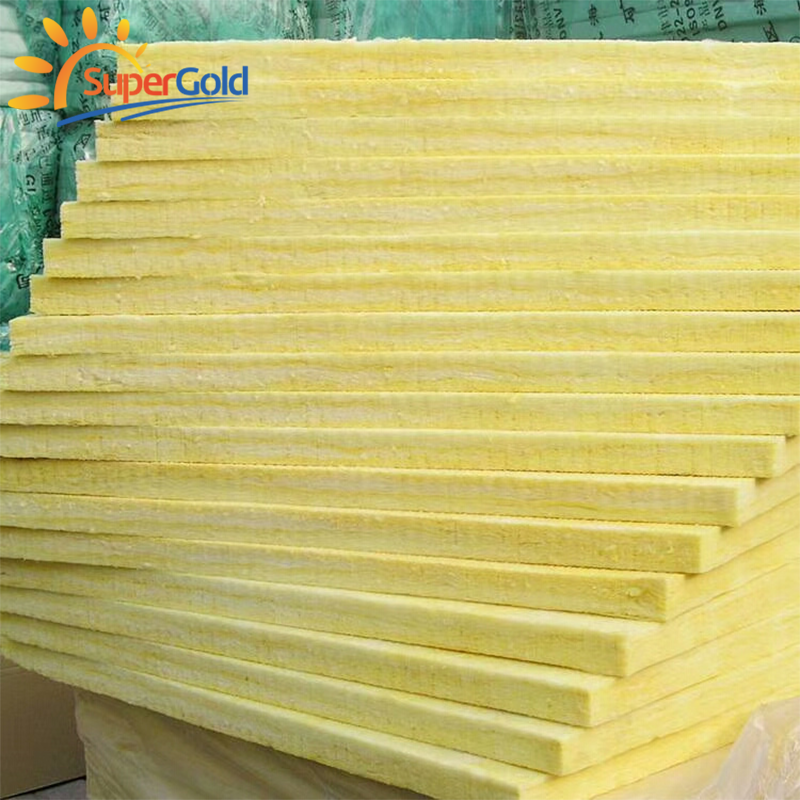 SuperGold construction materials glass fiber wool sheet for shipping container homes insulation