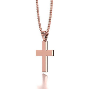 New stainless steel cross men's necklace fashion personality simple pendant jewelry