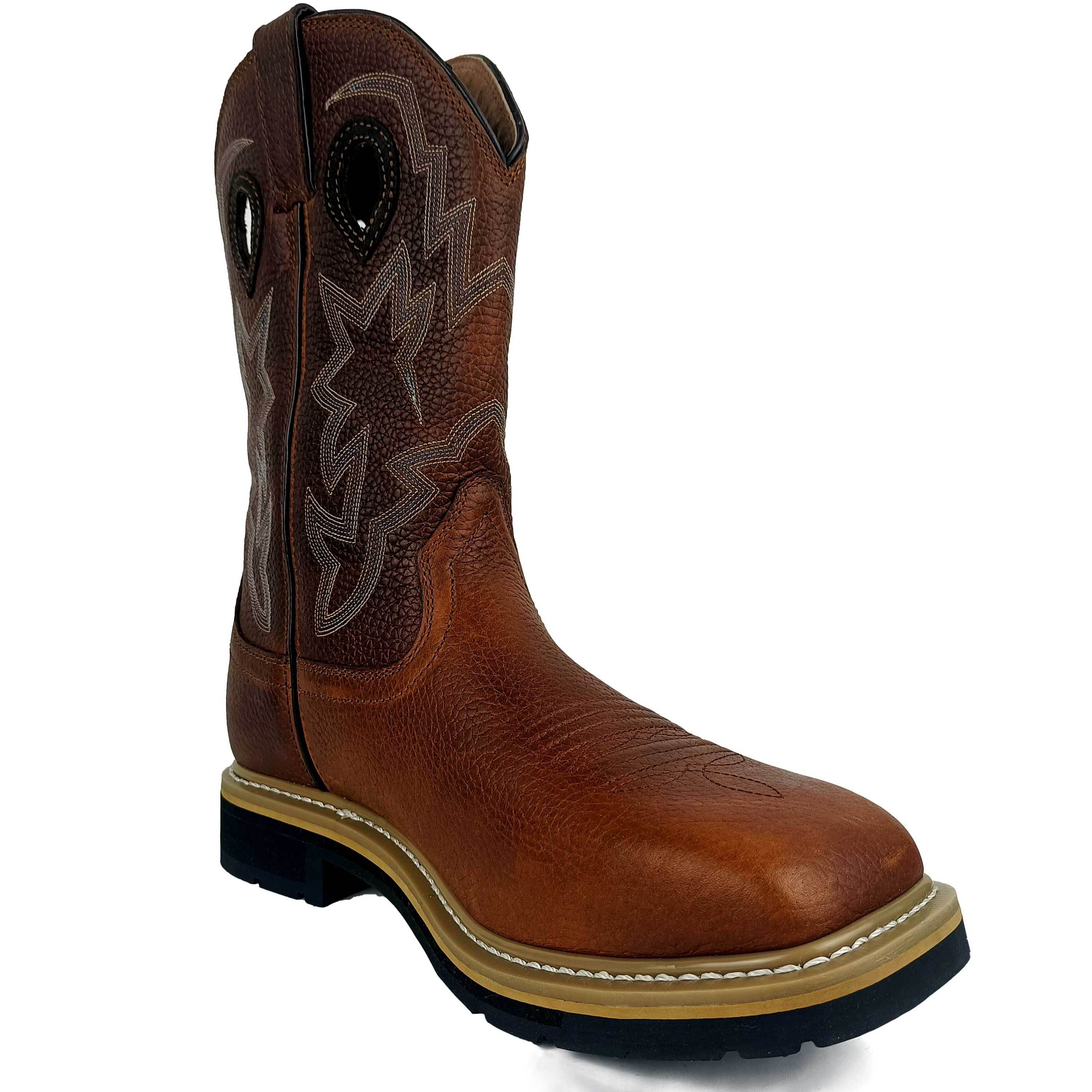 Super guarder America Style Brown Color Steel Toe Western work boots