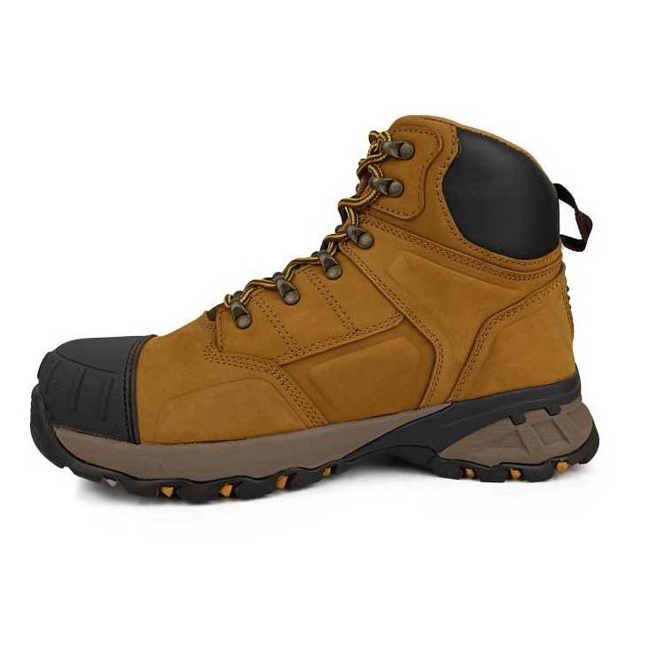 CE S3 Steel Toe Upper Leather Rubber Sole Safety Boot for Men Women Heavy Duty Mining Industrial Construction Work Boot