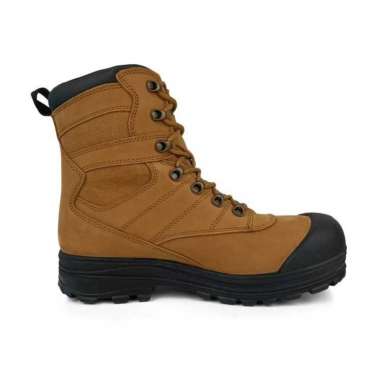 America Style Brown Color Steel Toe Insulation Extra wide steel Toe capped comfortable Genuine Leather safety boots