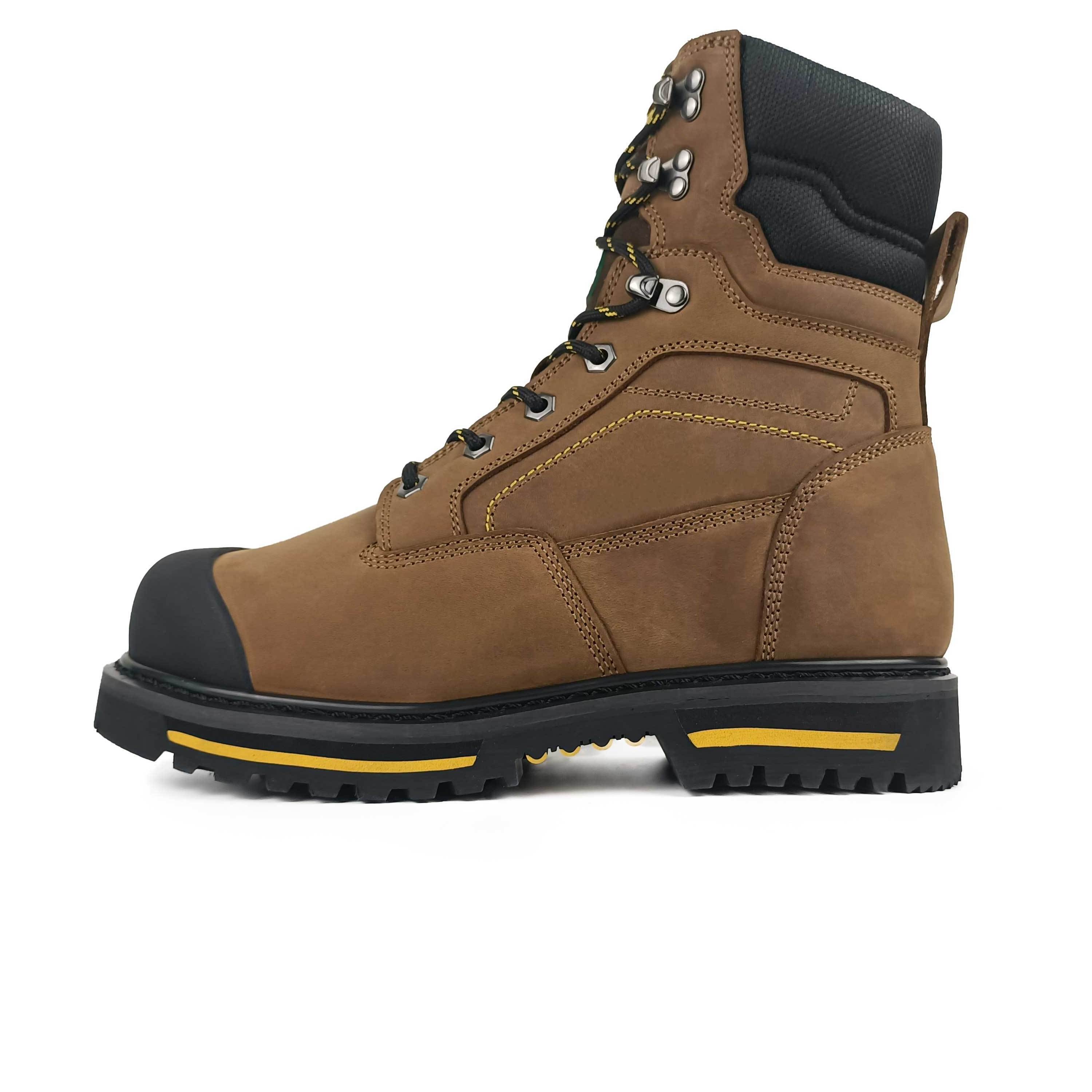 High Quality Piercing rubber Wear-Resistant Breathable Steel Toe Safety Shoes Boots Men Working