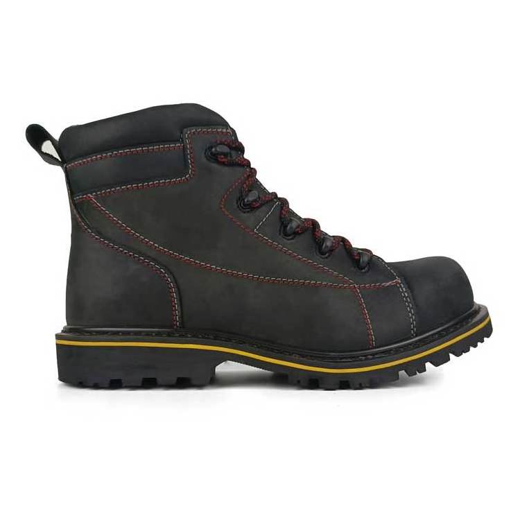 3E Wide shape Steel Toe Cow Leather Industrial Safety Shoe Men's EH Construction Protective Security Work Shoe Boot