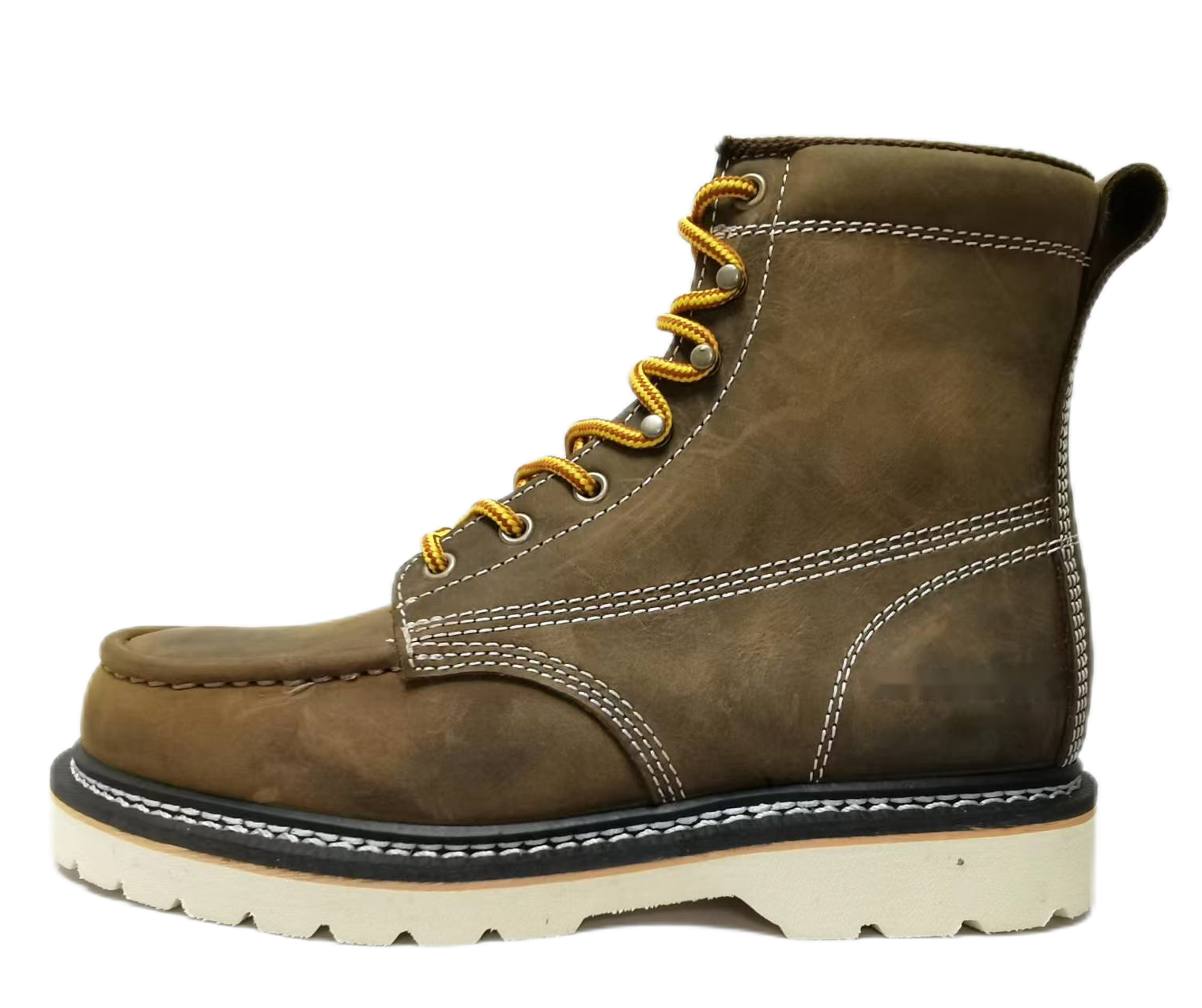 Chukka boots with Moc toe  Leather Composite Toe EH Safety Shoe work  boots