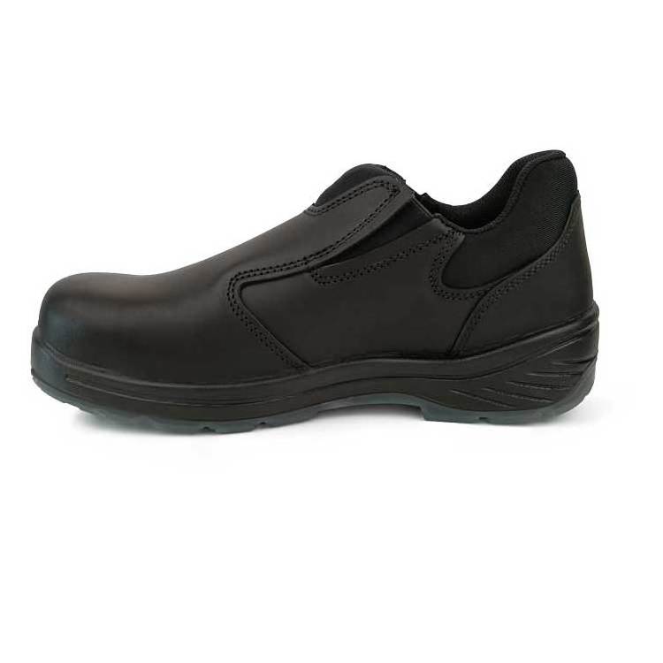 Slip on Composite toe leather upper protective mens working shoes