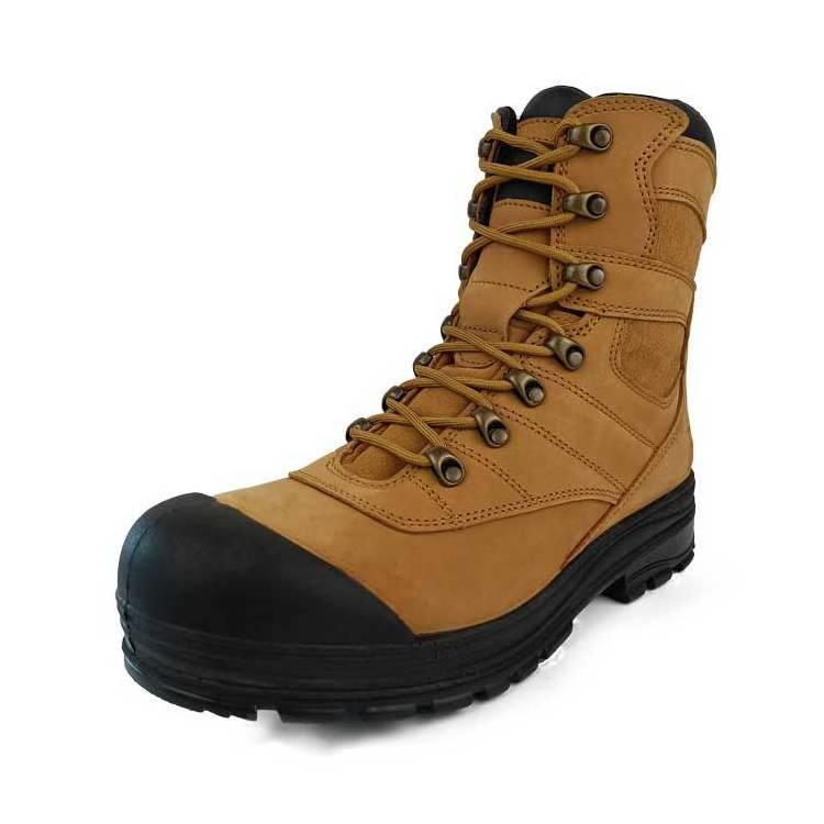 America Style Brown Color Steel Toe Insulation Extra wide steel Toe capped comfortable Genuine Leather safety boots