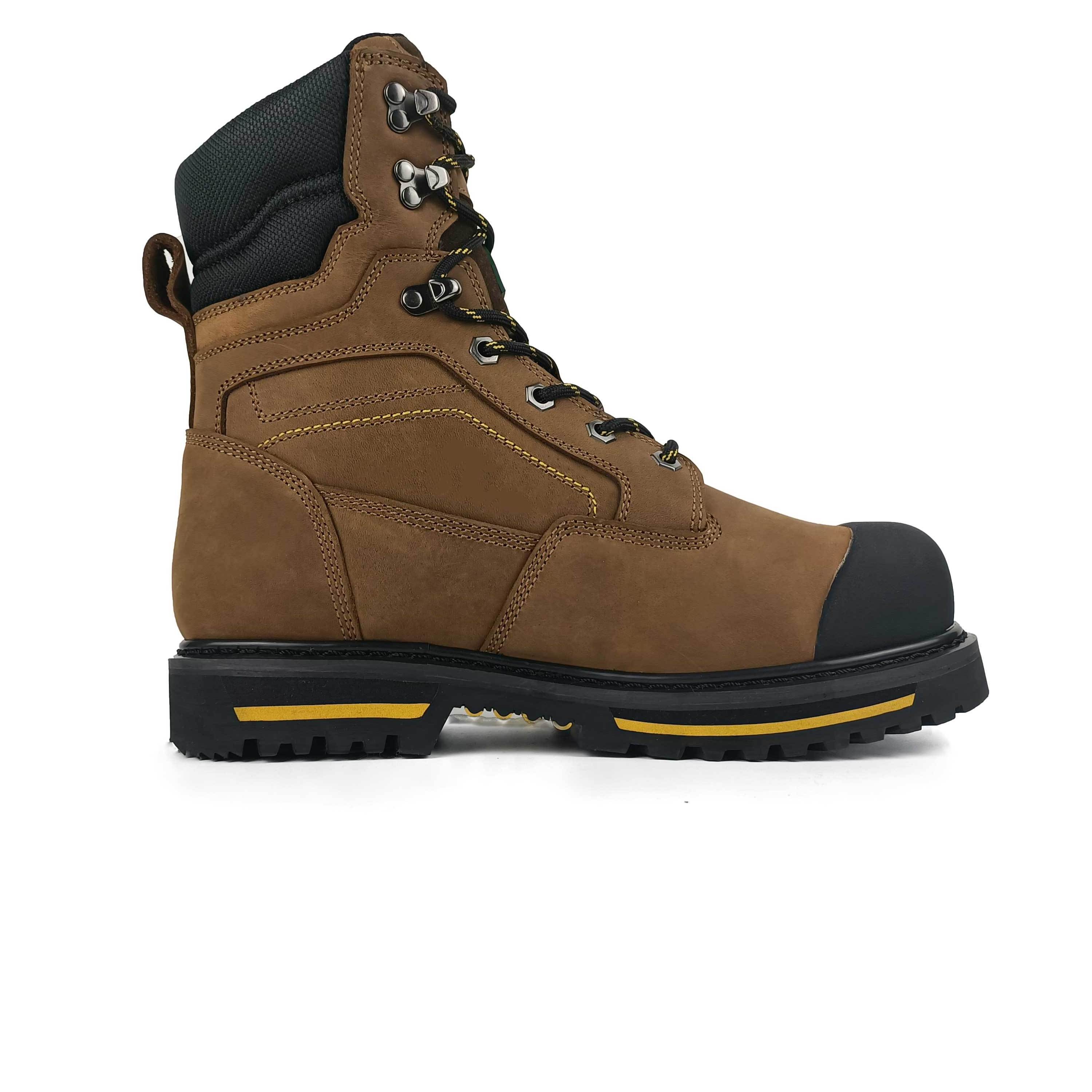 High Quality Piercing rubber Wear-Resistant Breathable Steel Toe Safety Shoes Boots Men Working