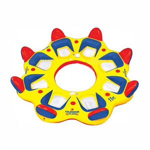 Water Party Colosseum Inflatable floating Island raft for 8 person