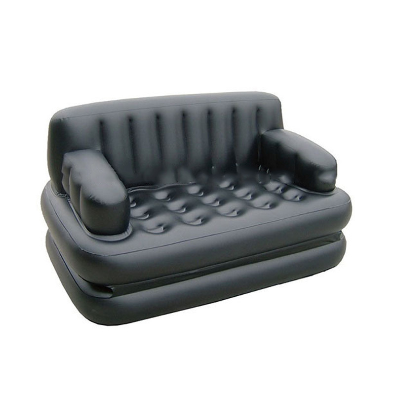 Custom Inflatable 5 in 1 air sofa chair lounge camping mattress sofa bed