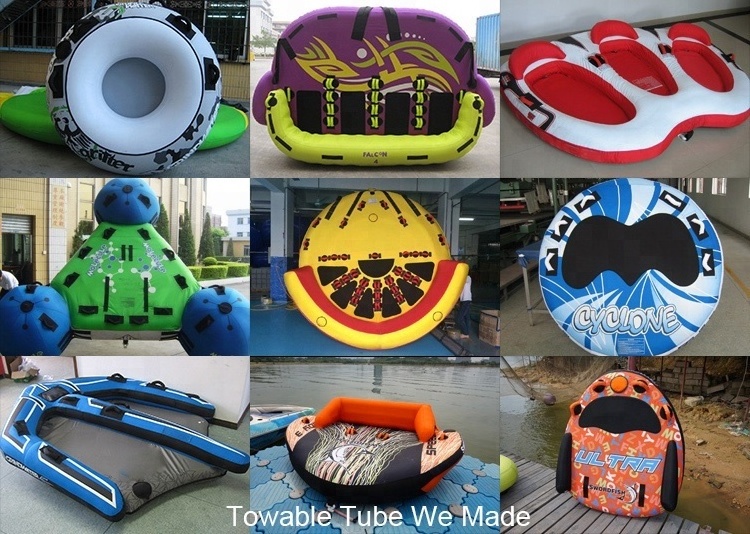 Custom Water Sports 3 Person Sofa Boat Water Inflatable Towable Ski Tube