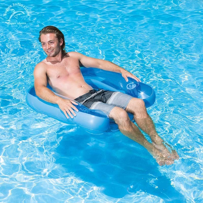 2017 Fast Relaxing Inflatable Swimming Pool Lounger With Armrest