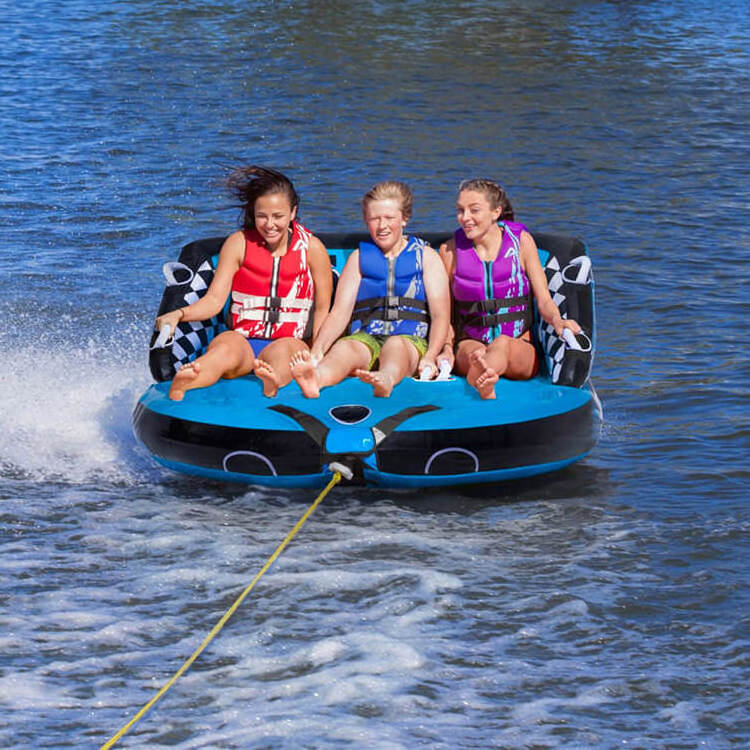 Custom Water Sports 3 Person Sofa Boat Water Inflatable Towable Ski Tube