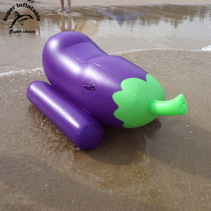 Inflatable Giant Eggplant Rider Pool Float