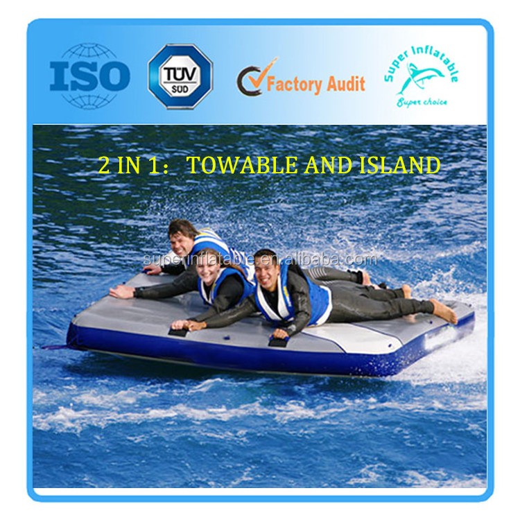 Inflatable Floating Island, Inflatable Raft Tropical Tahiti Floating Island,Water Float Inflatable Fun Island Raft