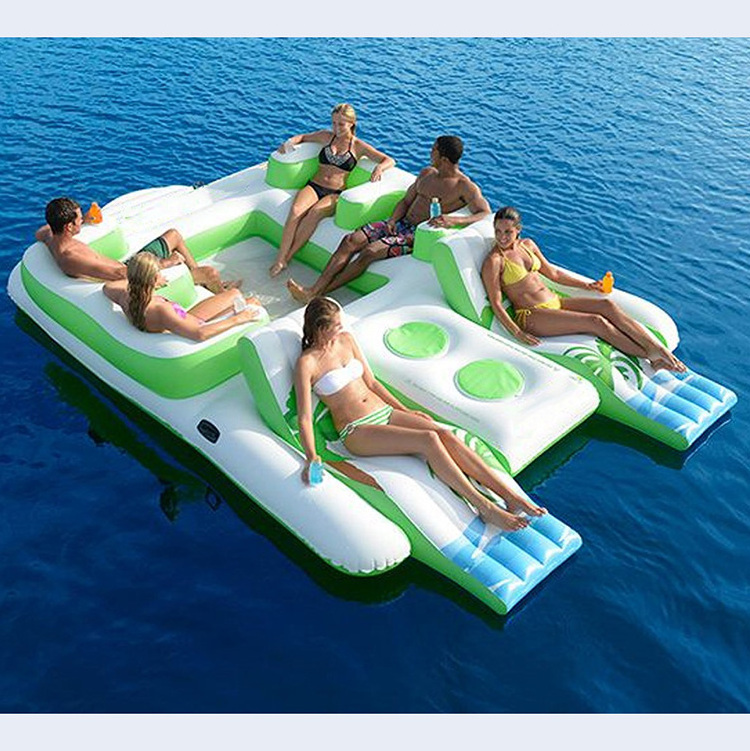 Inflatable Tropical Tahiti Floating Island