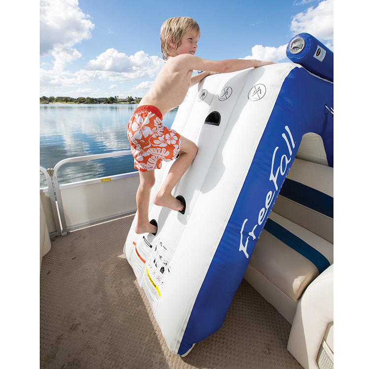 Entertainment Water Floating PVC Slide Inflatable Pontoon Boat