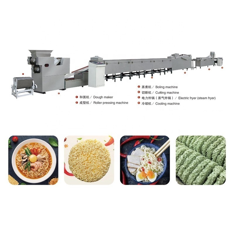 Automatic 30000pcs per 8hrs pasta frying noodles Instant Noodle Production Line / Ramen Making machine